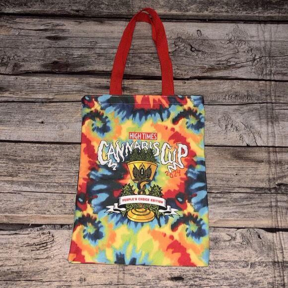 High Times Cannabis Cup Peoples Choice Edition 2024 Zip Tote Bag Tie Dye - Picture 1 of 3